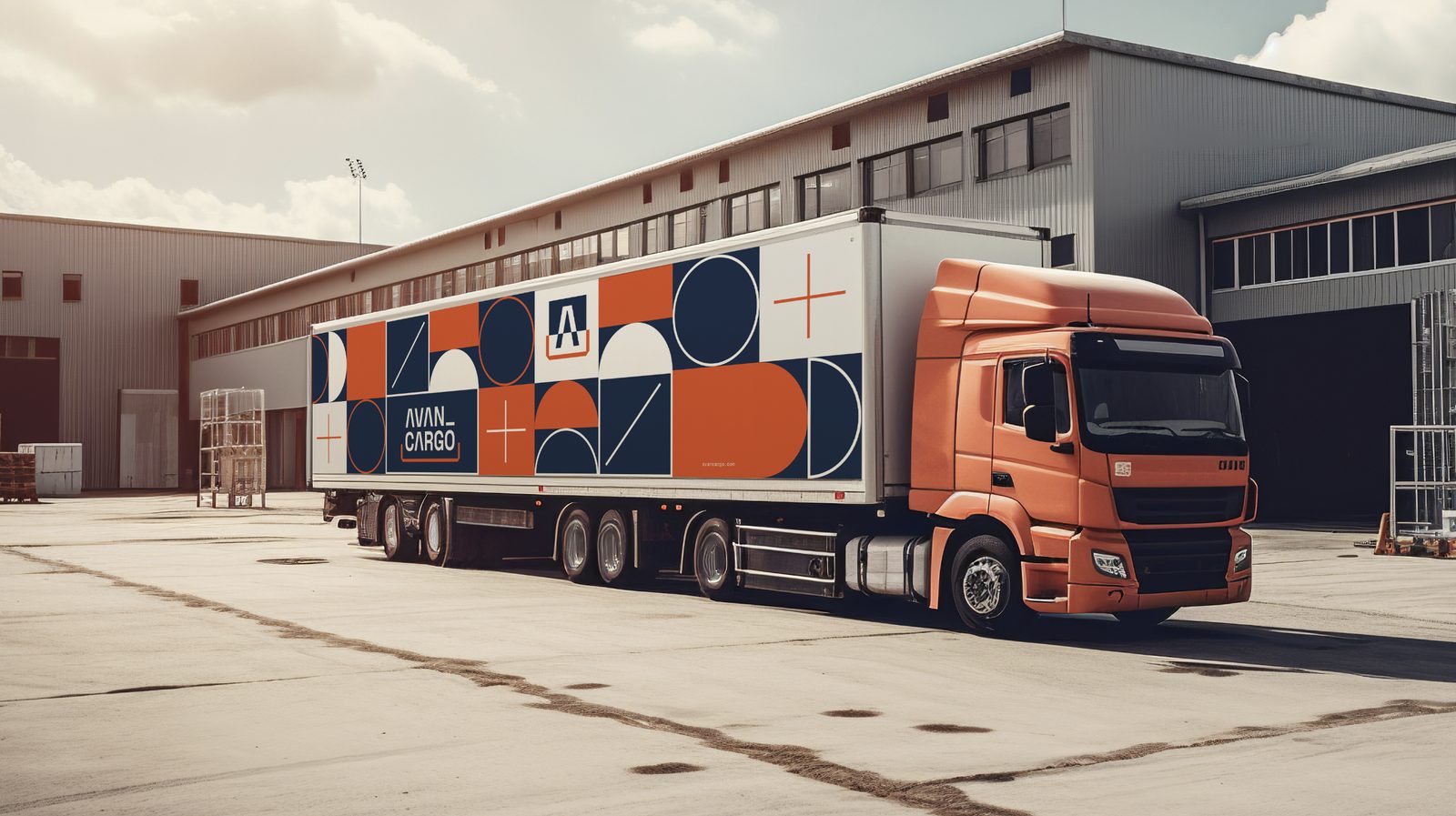 Camión de Avancargo con la nueva identidad de marca