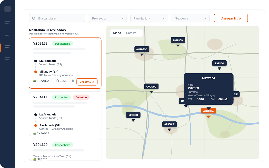 Live Tracking, geocercas y alertas